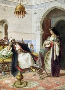 unknow artist Arab or Arabic people and life. Orientalism oil paintings 127